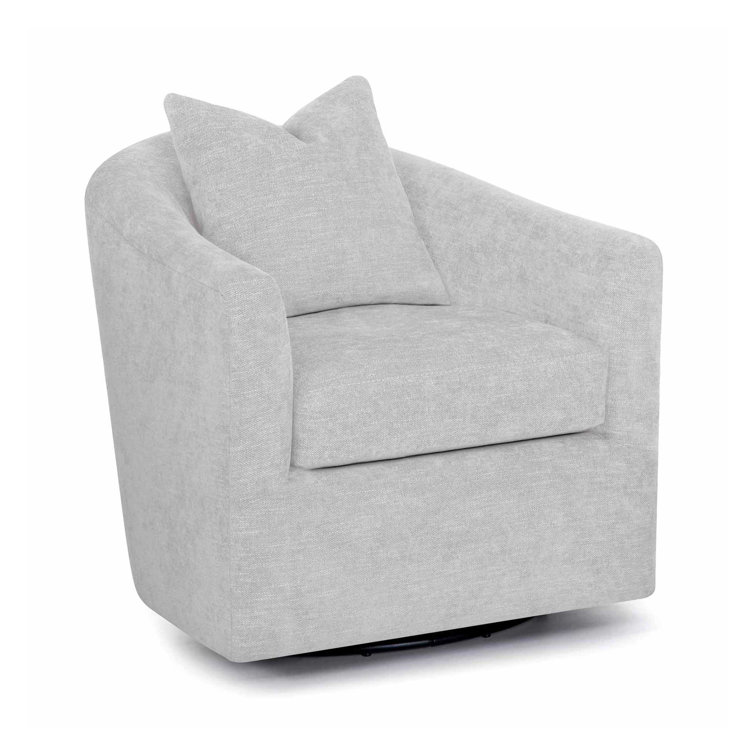 Hokku Designs Danzler Upholstered Swivel Barrel Chair Wayfair